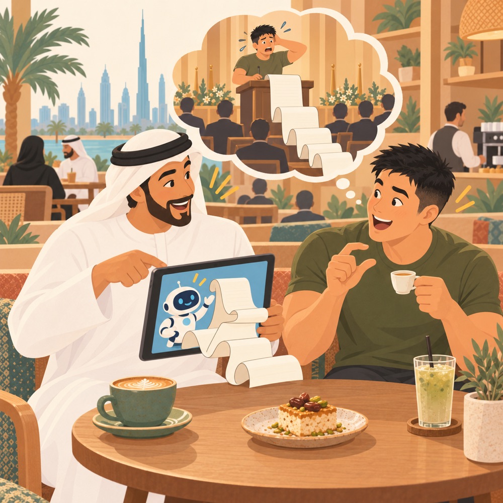 AI turned a tea invite into a speech